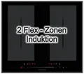 Produktbild: Induktionskochfeld 60 cm Wolkenstein autark 2 Doppel-Flexzonen WIF60-2FZF