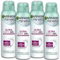 Produktbild: 4 er Pack Garnier Mineral Deospray Ultra Dry 48H Deo Deodorant 4 x 150 ml
