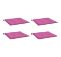 Produktbild: vidaXL Sitzauflage Gartenstuhl-Kissen 4 Stk. Rosa 50x50x4 cm Stoff, (4 St)