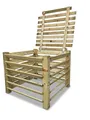 Produktbild: GartenDepot24 Komposter Brettkomposter aus Holz mit Deckel 100x100x80 cm - ca. 650 L