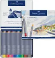 Produktbild: FABER-CASTELL 114624 - Aquarellstifte Goldfaber, 24-teiliges Buntstifte Set, bruchsicher, vollständig wasservermalbar