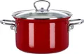 Produktbild: BELIS Emaillierter Topf mit Glasdeckel ECO-CERAMIC 18 cm/2,6 l