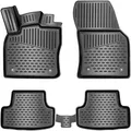Produktbild: ELMASLINE 3D Gummimatten Set für VW Golf 8 (VIII) Baujahr 2020-2025 | Extra hoher 5cm Rand Fußmatten - Zubehör | Passt Nicht in Mild-Hybrid/E-TSI !!!