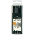 Produktbild: FABER CASTELL Tuschestift Pitt Artist Pen 4er Etui Spitze: sortiert Schreibschwarz