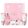 Produktbild: Rose Geschenkbox 5tlg Körperpflege Damen Duschgel Handcreme Bodylotion