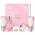 Produktbild: BODY & EARTH Geschenkbox für Frauen-5 tlg. Rose Geschenkset Frauen, 