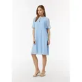 Produktbild: comma Minikleid Kleid Fließendes Plissee-Kleid aus Chiffon blau 46 EU