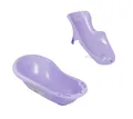 Produktbild: Hylat Baby Babybadewanne Baby Badewanne und WC Set – TÜV Rheinland zertifiziert – Yeti, Lite, (2-teiliges SET), Babywanne, Sitz – Lila