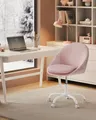 Produktbild: SONGMICS Homeoffice Stuhl, Drehstuhl, Schreibtischstuhl, aus Samt, pastellrosa