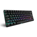 Produktbild: Sharkoon Skiller SGK50 S3 PBT Schwarz, RGB Gaming Keyboard, Gateron G PRO 3.0 Yellow, 75% Layout