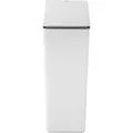 Produktbild: PROREGAL Moderner Quadratischer Abfalleimer Mit Touch Bar Deckel 40 Liter HxBxT 63 x 24,5 x 37 cm Weiß
