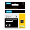 Produktbild: DYMO Original IND-Schriftband für Rhino, Permanent Polyester - schwarz auf weiss