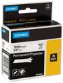 Produktbild: DYMO IND 18484 - DYMO IND Polyester, 19mm, schwarz/weiß