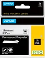 Produktbild: DYMO Rhino Industrie Perm. Polyesteretiketten 19 mm x 5,5 m Schwarz Weiß 18484
