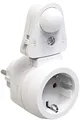 Produktbild: revolt Stecker Bewegungsmelder: Steckdose mit PIR-Bewegungs- und Licht-Sensor, bis 2.300 Watt / 10 A (Bewegungsmelder Steckdose, Steckdosenbewegungsmelder, Dämmerungsschalter)