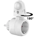 Produktbild: revolt Steckdose mit PIR-Bewegungs- und Licht-Sensor, bis 2.300 Watt / 10 A