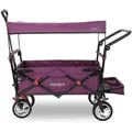 Produktbild: Bollerwagen Fx-ct800 Mit Uv-geschütztem Sonnendach,schiebegriff & Innenraumverlängerung Purpur - Fuxtec