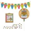 Produktbild: Trendhaus ABC Champions Dekoration zur Einschulung, 1x Girlande „Schulkind“, 1x Konfetti „Schulstart“, 1x Folienballon zum Schulanfang, 956514