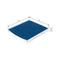 Produktbild: Filter, Innenraumluft BOSCH 0 986 628 630 FILTER+pro für AUDI MAN SEAT SKODA VW