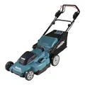Produktbild: Makita Akku-Rasenmäher 2x18V / 5,0 Ah, 2 Akkus + Ladegerät