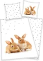 Produktbild: Herding Bettwäsche mit Kaninchen 135 x 200cm 100%Baumwolle