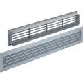 Produktbild: 1 Paar Lüftungsgitter Brise Für Türen Schlitzlochung Grau