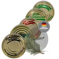 Produktbild: Sortiment Wurstdosen 5 x 400g Dosen mit Deckel Konserven Set 5 Sorten Vorrat