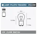 Produktbild: Kasten Mit 10 Osram 7225 Lampen Für Motorrad Ersatzteile Moped Zubehör
