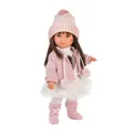 Produktbild: Llorens 1053528 Puppe Sara mit brünetten Haaren und braunen Augen, Fashion Doll mit weichem Körper, inkl. trendigem Outfit, 35cm