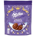 Produktbild: Milka Feine Kugeln Alpenmilch – einzeln verpackte Schokoladenkugeln aus zarter Alpenmilch-Schokolade – 90g