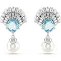 Produktbild: Swarovski Idyllia Drop-Ohrhänger, Muschel, Blau, Rhodiniert