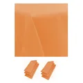 Produktbild: 6er Pack Servietten 44cm x 44cm + Tischdecke 100% Baumwolle in Apricot Pfirsich