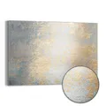 Produktbild: DEQORI Metall Magnettafel | 60x40 cm cm groß | Motiv Wand mit Gold-Struktur | Whiteboard für alle Magnete | Magnetboard Wand-Tafel für Küche & Büro | Design Magnetwand Pinnwand magnetisch