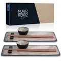 Produktbild: Sushi Set Geschirr Service Sushigeschirr Teller Schüssel Dip Schale Japan Beige