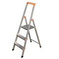 Produktbild: Krause Monto Alu Stufen-Stehleiter SOLIDY 1x 3 Tritte Aluleiter Stehleiter 126214