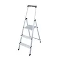 Produktbild: KRAUSE Stehleiter einseitig MONTO Solidy silber 3 Stufen, H: 140,0 cm