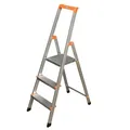 Produktbild: Krause Monto Alu Stufen-Stehleiter SOLIDY 1x 3 Tritte Aluleiter Stehleiter