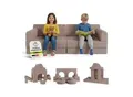 Produktbild: Juskys Kinder Spielsofa Kayo - Rosa, baubare Stapelsteine für Kinder, pflegeleichte Kindercouch aus Cord