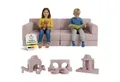 Produktbild: Juskys Kindersofa Kayo, 12 Teile, Modulares Spielsofa, Waschbare Cord-Bezüge, 12-teiliges Set mit Kissen