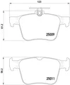 Produktbild: BREMBO Brake Pad Set disc brake P 85 124