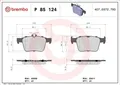 Produktbild: Bremsbelagsatz, Scheibenbremse BREMBO P 85 124 AUDI Q3 (F3B) 2 2018-2021