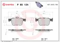 Produktbild: Bremsbelagsatz Scheibenbremse PRIME BREMBO P 85 124 für VW AUDI GOLF SEAT A3 1KY
