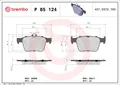 Produktbild: Brembo P 85124 Bremsbelagsatz Scheibenbremse hinten für Audi Cupra Seat Skoda VW