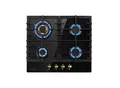 Produktbild: Victoria 4 Zonen Gaskochfeld 4-flammig Sabaf-Brenner Glaskeramik