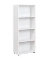 Produktbild: Bücherregal Standregal 4 Fächer Höhenverstellbare Böden Holzregal Wohnzimmer...