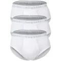 Produktbild: bugatti Slip Herren Boxershort 3er Pack Baumwolle (Packung, 3er Pack) weiß M