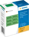 Produktbild: HERMA Nummernetik. 3fach selbstkl. 10x22 mm grün/schwarz