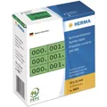 Produktbild: Herma 4805 grün/schwarz selbstklebend 3fach Nummernetiketten 1x2.2 cm (3000 Stück (000-999))