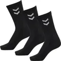 Produktbild: Hummel - 3 Paar Basic Socken / Strümpfe / Tennissocken - EU: Gr.: 41-45 Schwarz