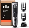 Produktbild: Braun Haarschneider Braun Haarschneider Series 7 17 Längen 2 Kammaufsätze 50 Min. HC7390, Haarschneidemaschine & Rasierapparat, Ultrascharfe Klingen Abwaschbar